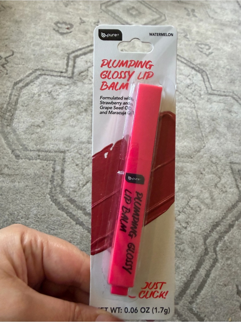 Plumping Glossy Lip Balm — Watermelon Pink